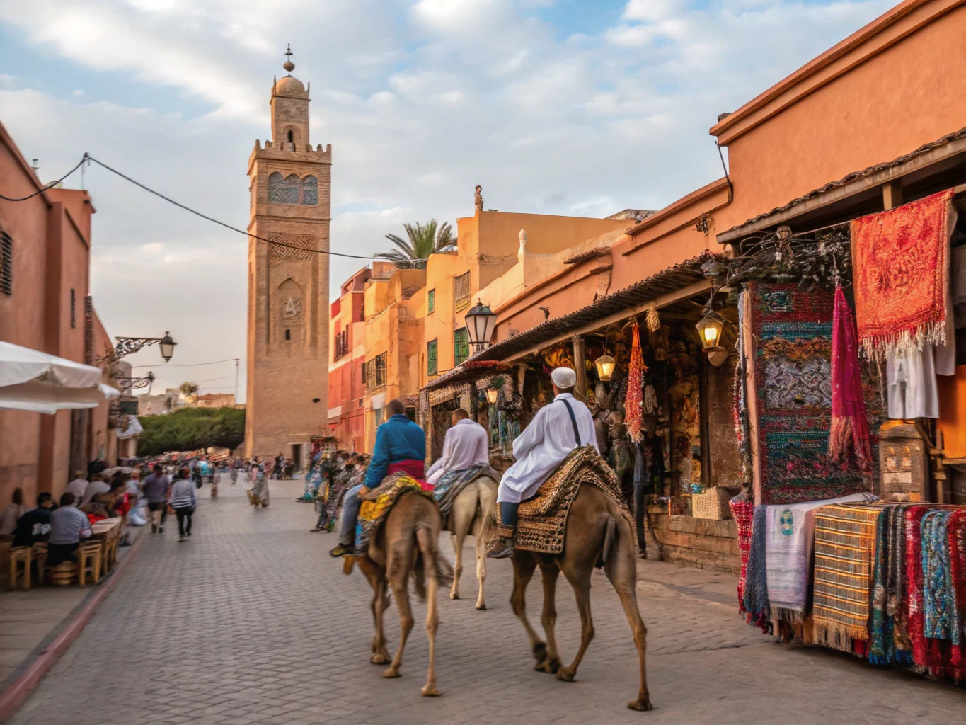 marrakech promenade a dos chameau
